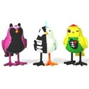 TARGET NEW Hyde & EEK! 2017 Reunion Featherly Friends Set of 3 Birds Halloween